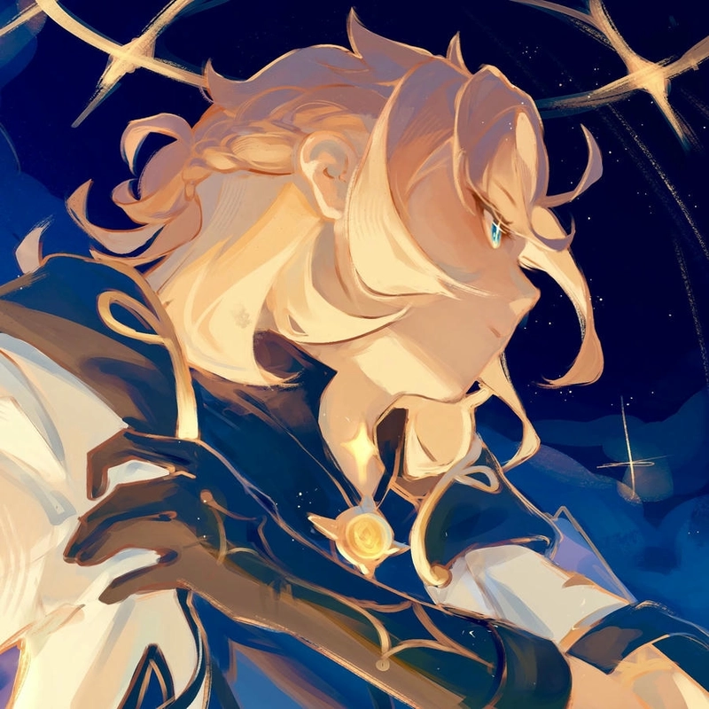 Hình Albedo cười tươi