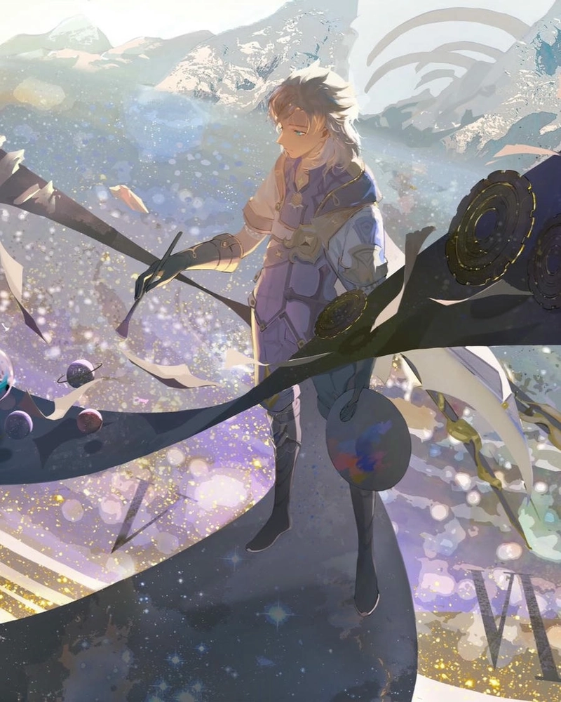 Hình Albedo dễ thương