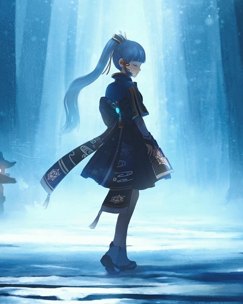 Hình Ayaka dễ thương xinh xắn