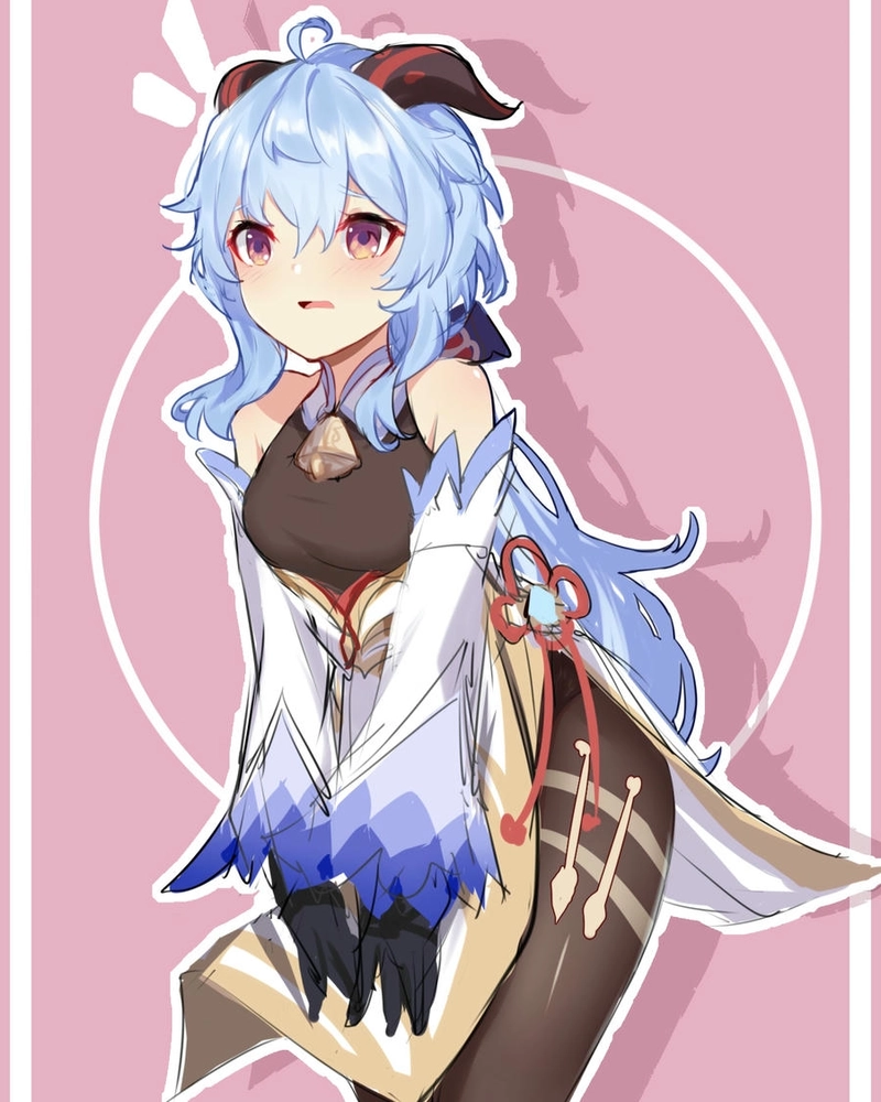 Hình Ganyu ngộ nghĩnh