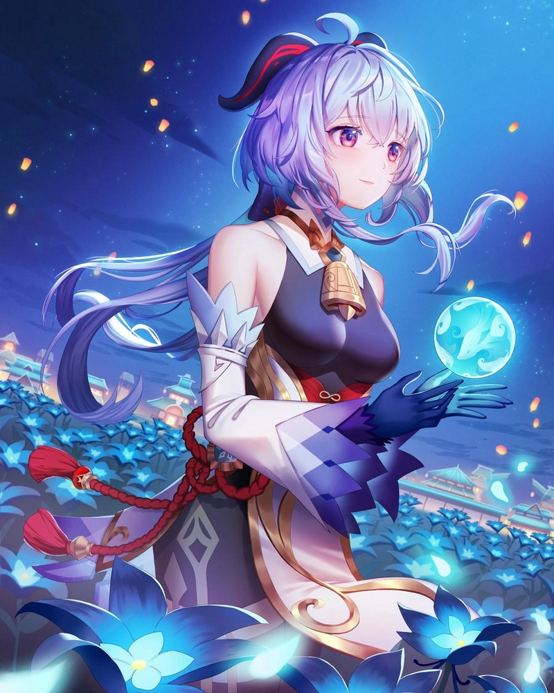 Hình Ganyu nhỏ nhắn dễ thương