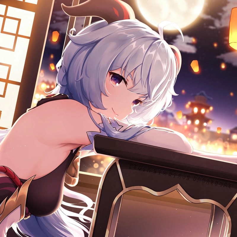 Hình Ganyu siêu dễ thương