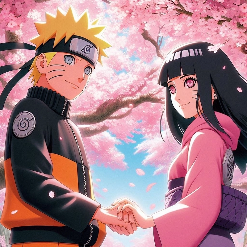 Hình Hinata và Naruto dễ thương ngọt ngào