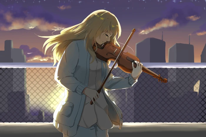 Hình Kaori Miyazono dễ thương ngây thơ