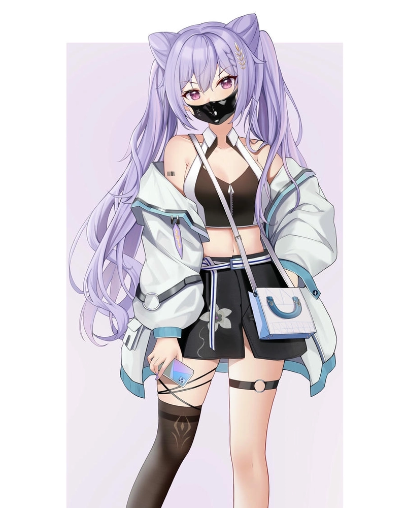 Hình Keqing đáng yêu xinh đẹp