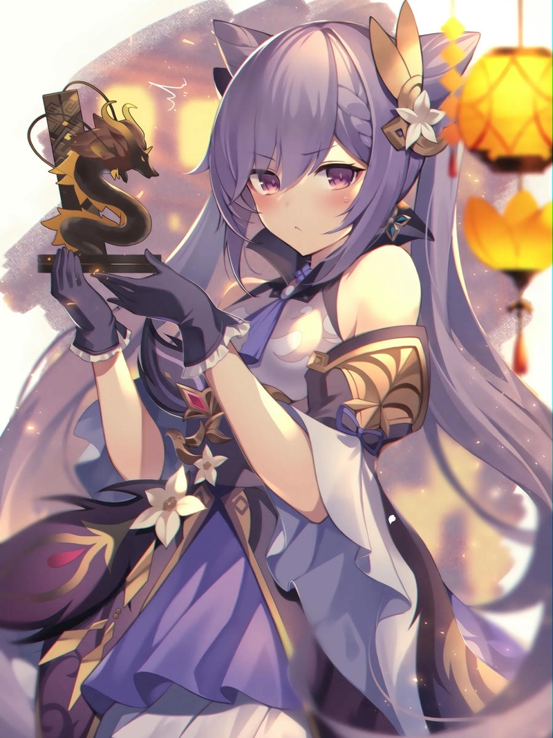 Hình Keqing ngọt ngào đáng yêu