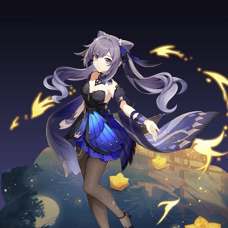 Hình Keqing xinh xắn