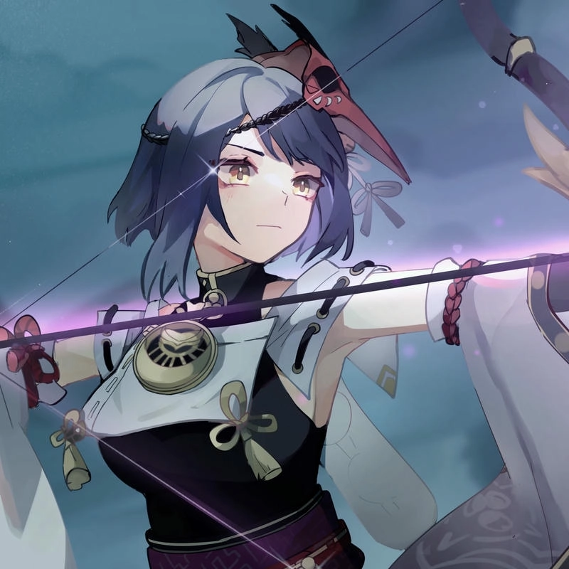 Hình Kujou Sara anime đẹp