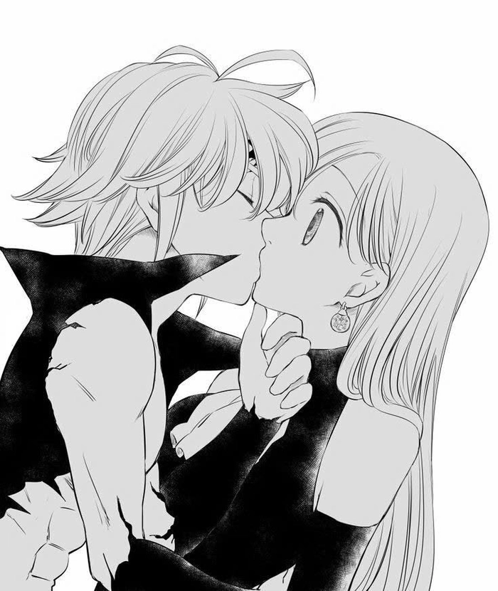 Hình Meliodas và Elizabeth tình cảm