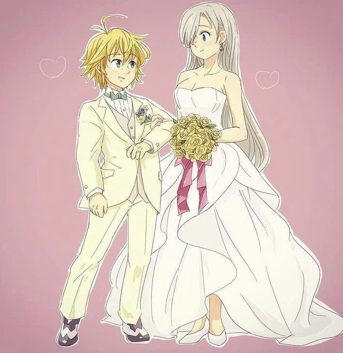 Hình Meliodas và Elizabeth vui vẻ