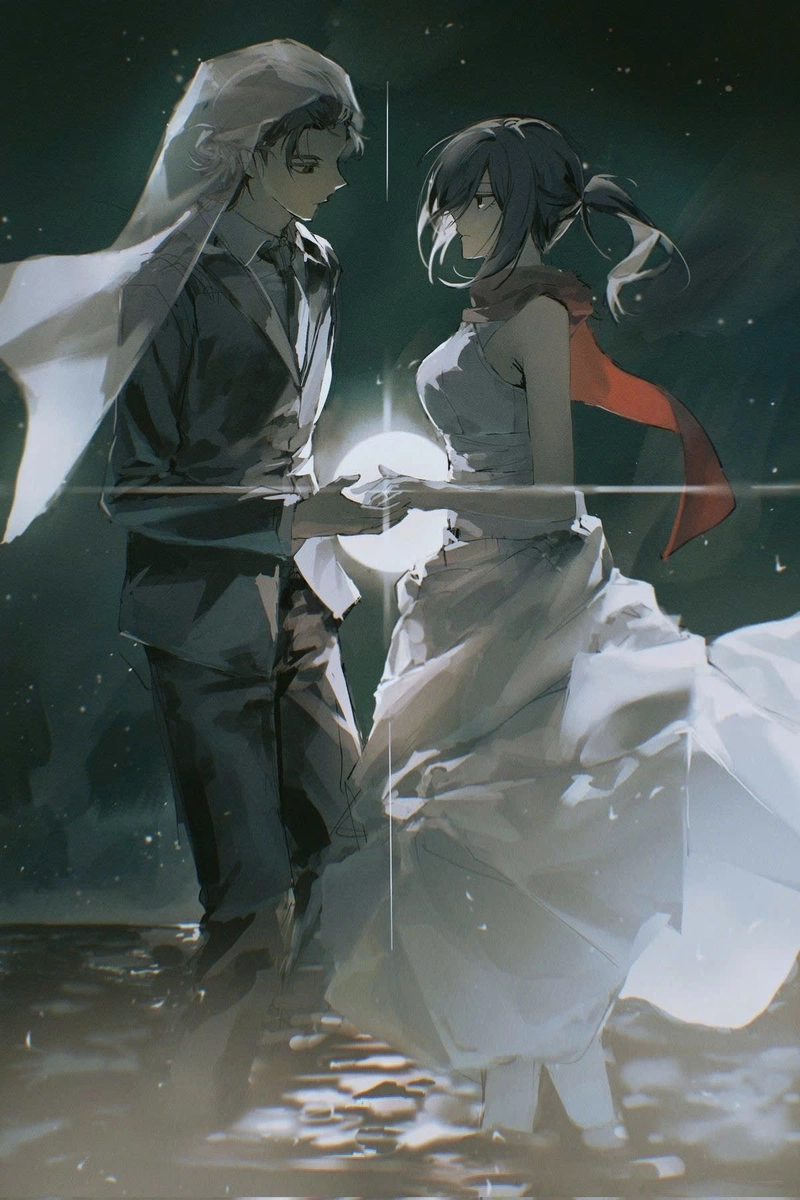 Hình Mikasa Eren dễ thương