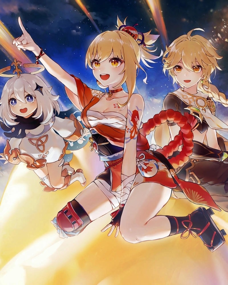 Hình Naganohara Yoimiya đáng yêu tươi tắn