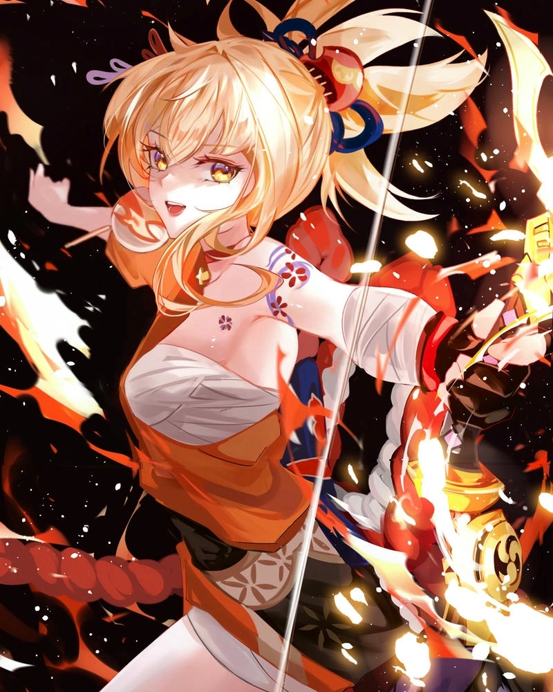 Hình Naganohara Yoimiya ngọt ngào