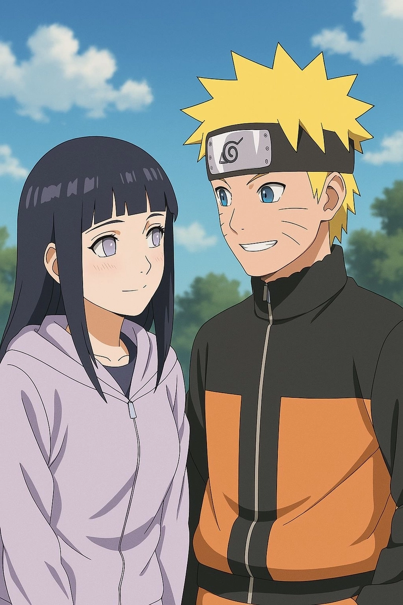 Hình Naruto cùng Hinata đáng yêu