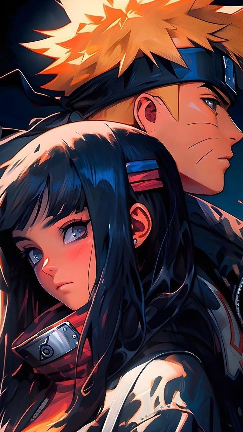 Hình Naruto cùng Hinata tình cảm