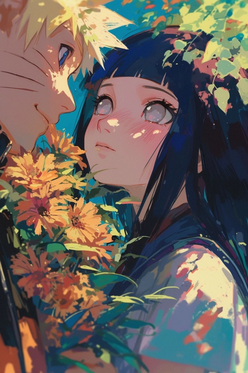 Hình Naruto và Hinata thân mật