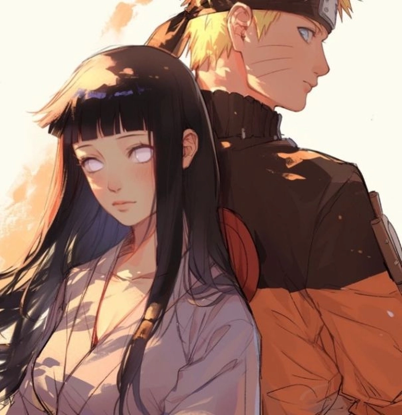 Hình Naruto và Hinata thân thiết