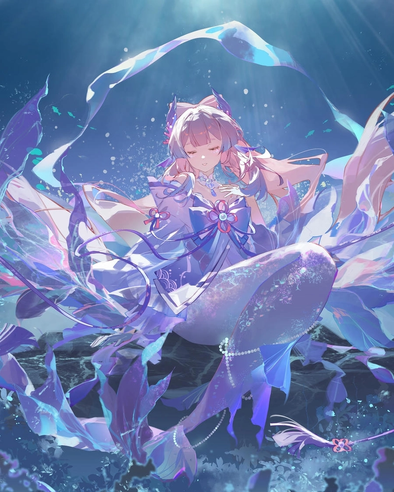 Hình Sangonomiya Kokomi kawaii