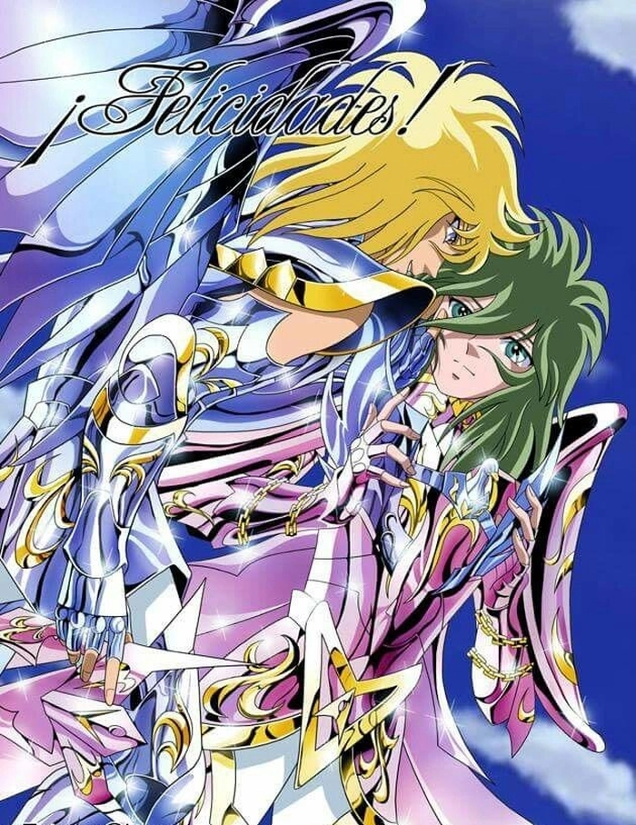 Hình Shun và Hyoga rất dễ thương