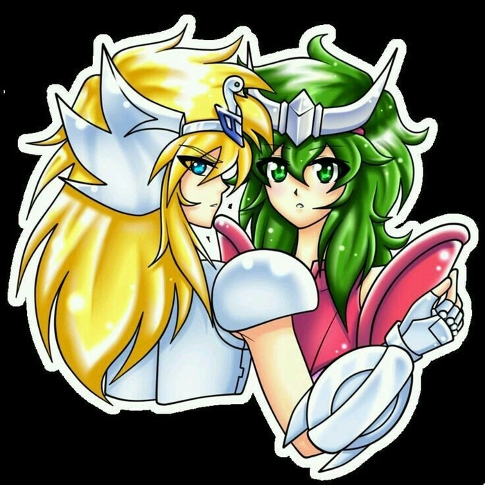 Hình Shun với Hyoga dễ thương