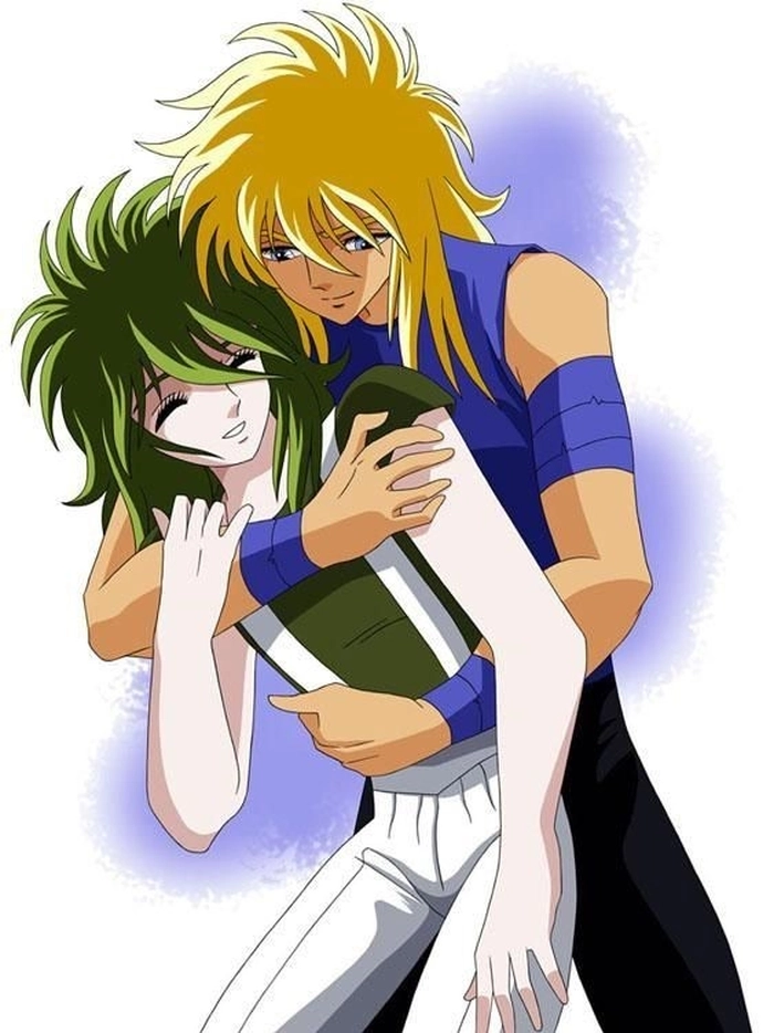 Hình Shun với Hyoga rất cute