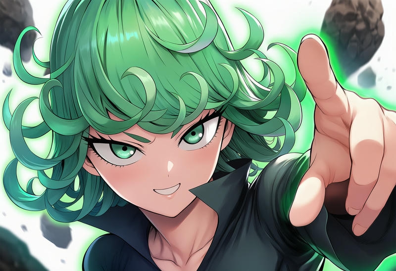 Hình Tatsumaki tự tin rực rỡ