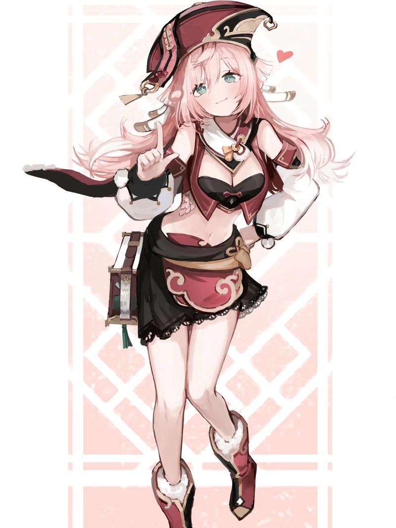 Hình Yanfei anime dễ thương