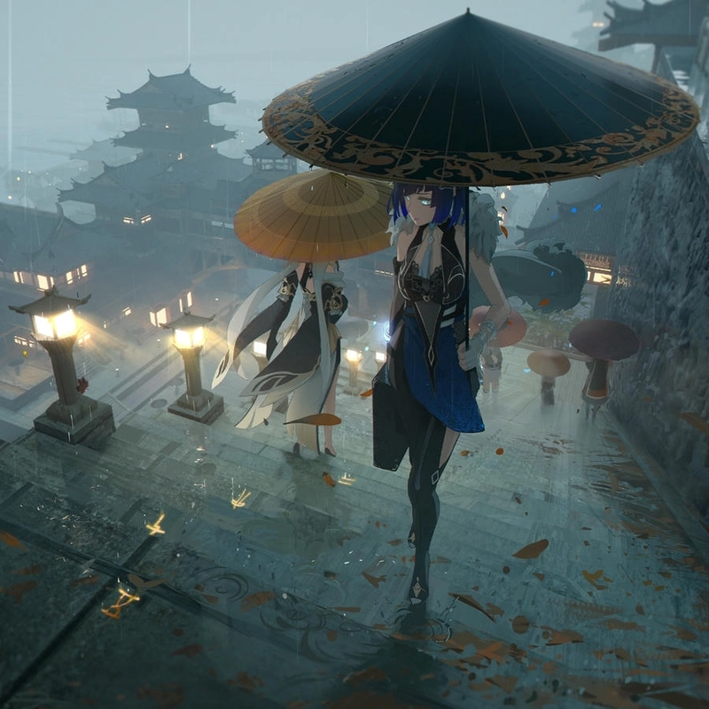 Hình Yelan ngọt ngào dễ thương