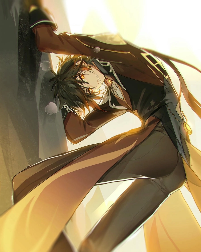 Hình Zhongli mạnh mẽ và ngầu