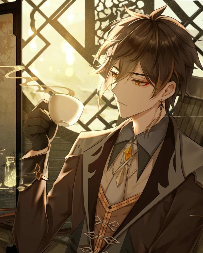 Hình Zhongli mạnh mẽ