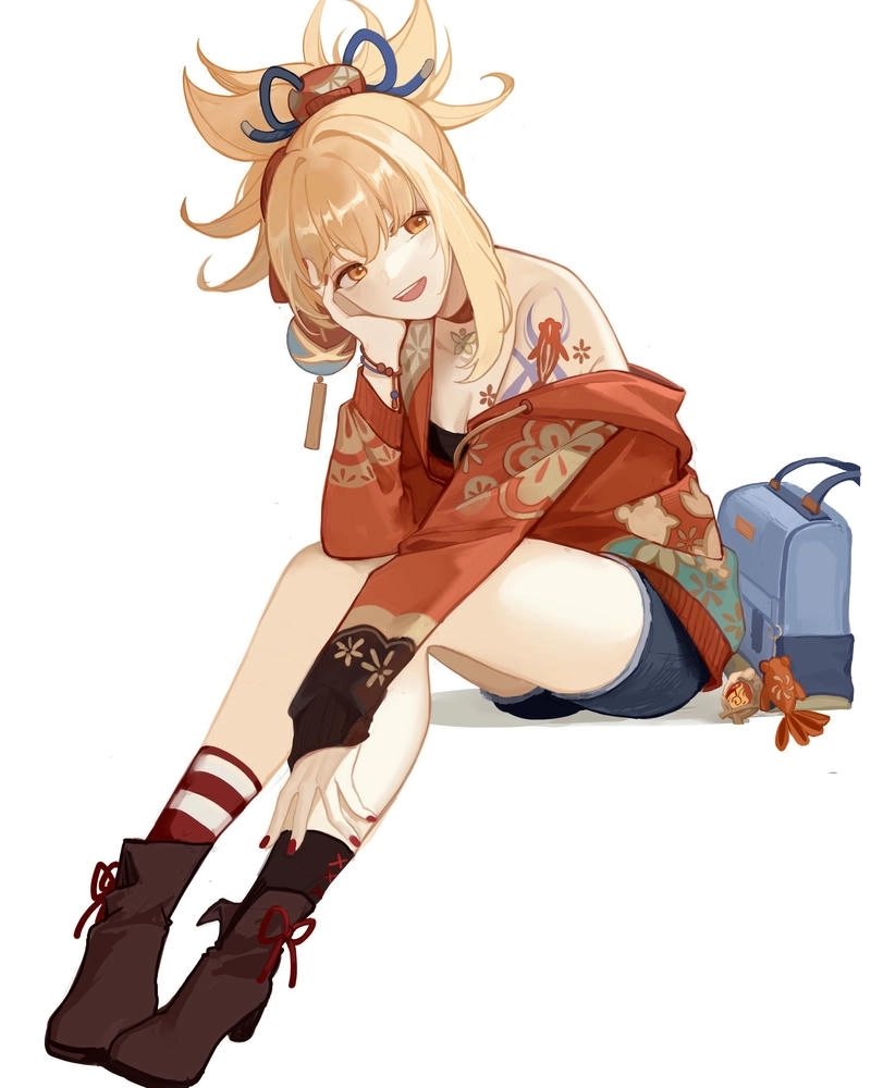 Hình ảnh Naganohara Yoimiya nhí nhảnh