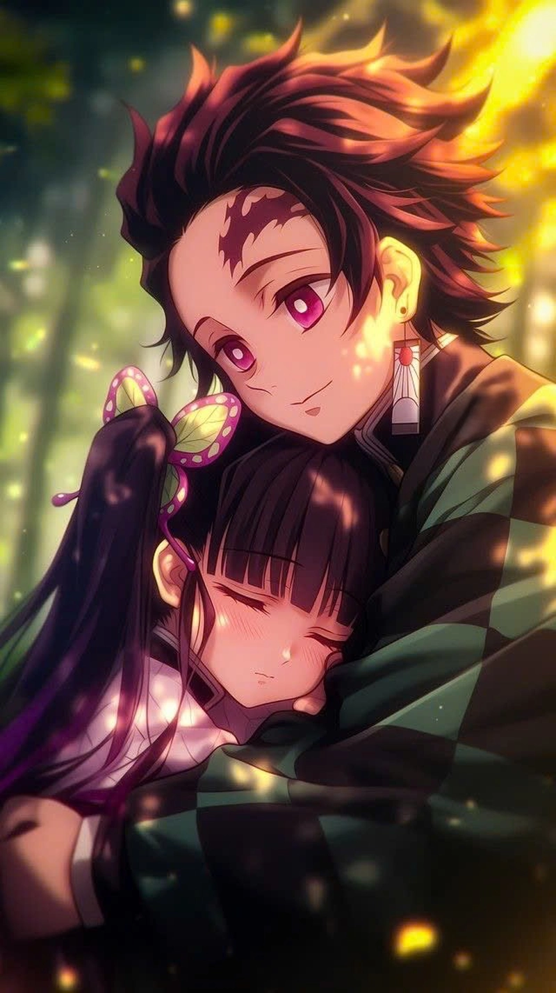 Hình cute Kanao và Tanjiro