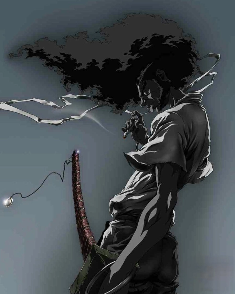 Hình samurai anime nghệ thuật