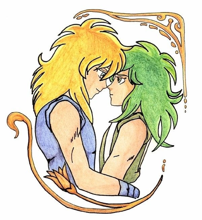 Hyoga và Shun biểu cảm dễ thương