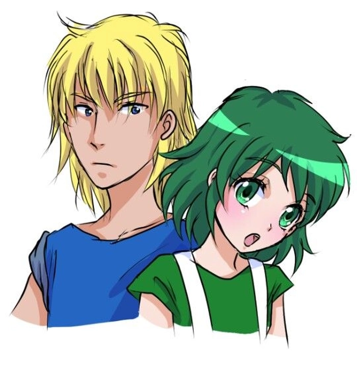 Hyoga và Shun thân mật