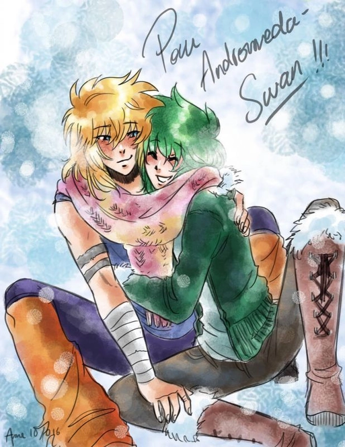 Hyoga và Shun tình cảm cute