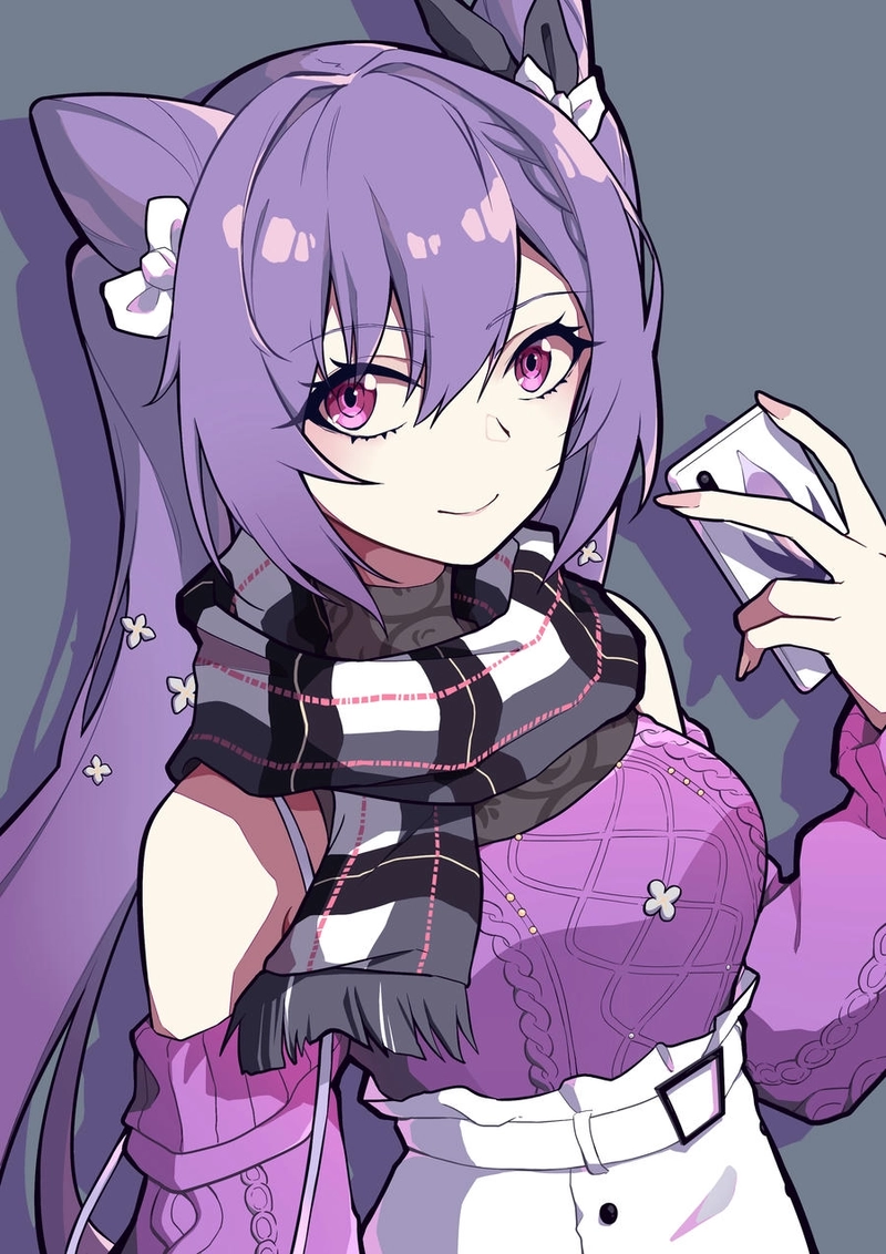 Keqing xinh đẹp cute đáng yêu