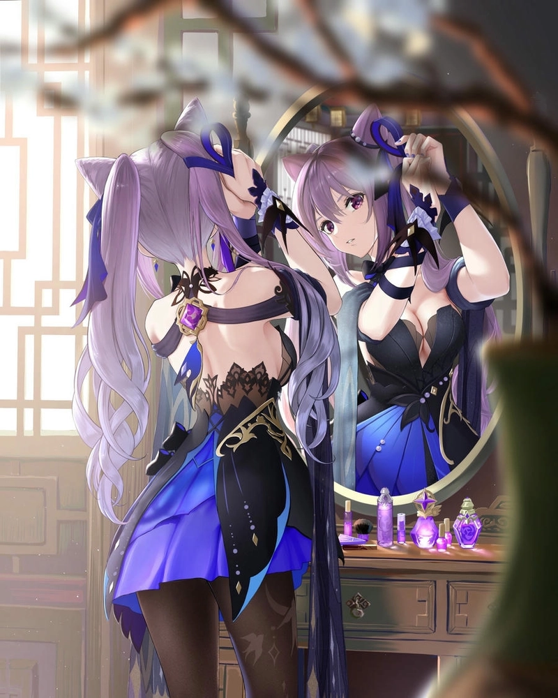 Keqing xinh đẹp ngọt ngào