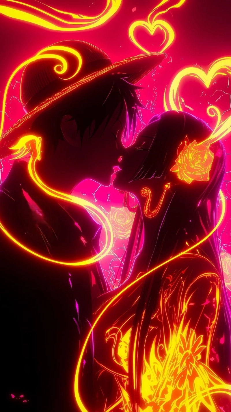 Luffy cùng Boa Hancock anime đẹp