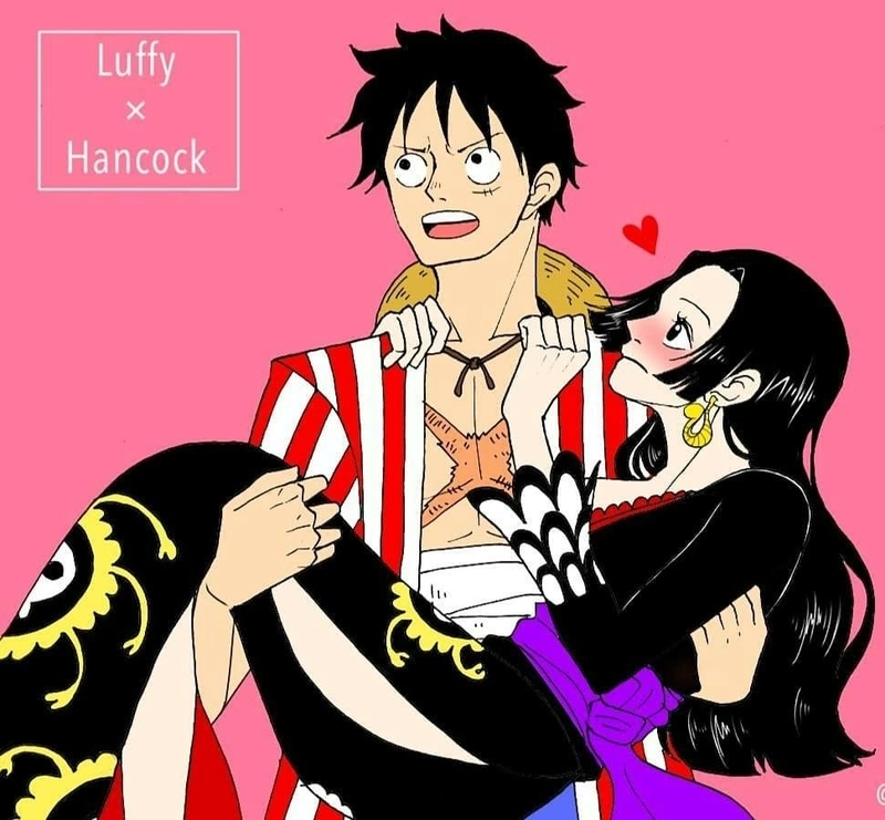 Luffy và Boa Hancock cặp đôi anime