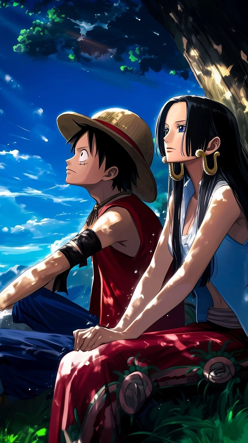 Luffy và Boa Hancock lãng mạn