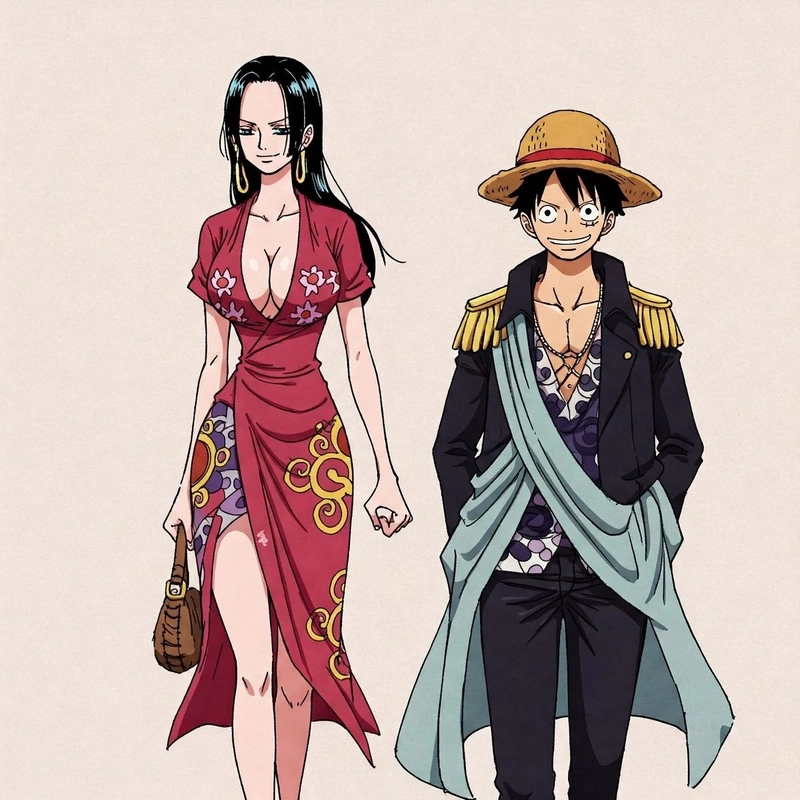 Luffy và Boa Hancock ngọt ngào dễ thương