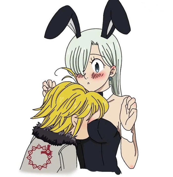 Meliodas và Elizabeth nắm tay nhau