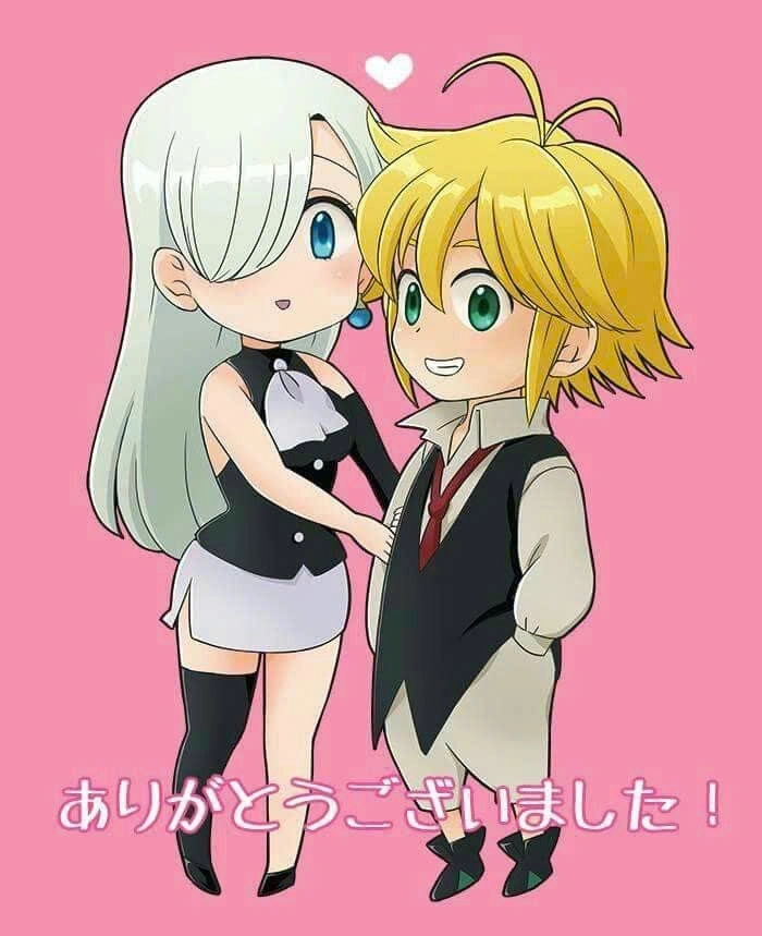 Meliodas và Elizabeth ôm nhau dễ thương