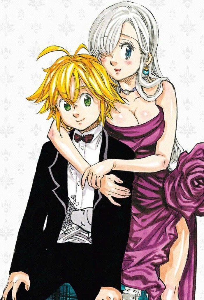 Meliodas và Elizabeth tình cảm