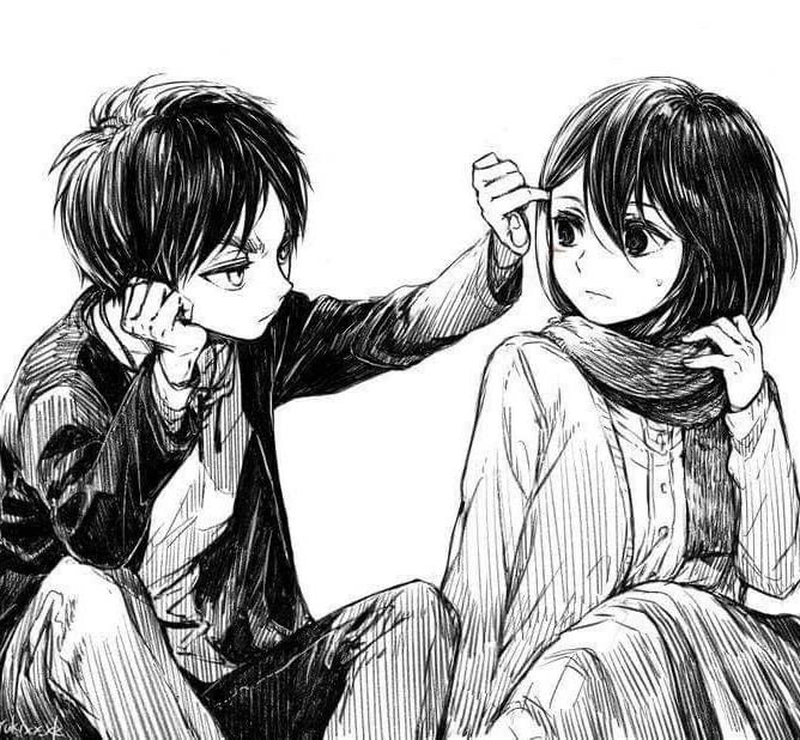 Mikasa và Eren cùng nhau