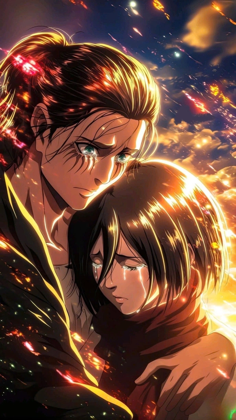 Mikasa và Eren dễ thương
