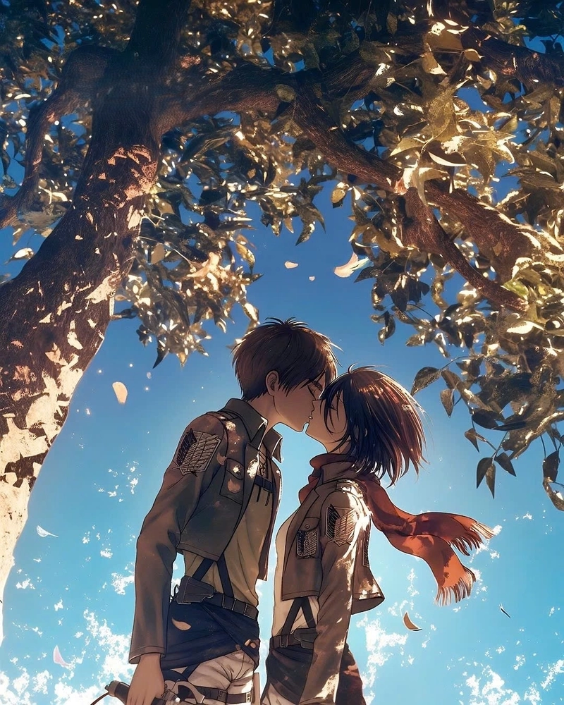 Mikasa và Eren tình cảm dễ thương