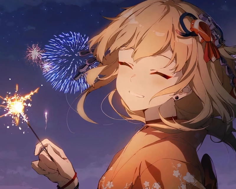 Naganohara Yoimiya xinh xắn dễ thương