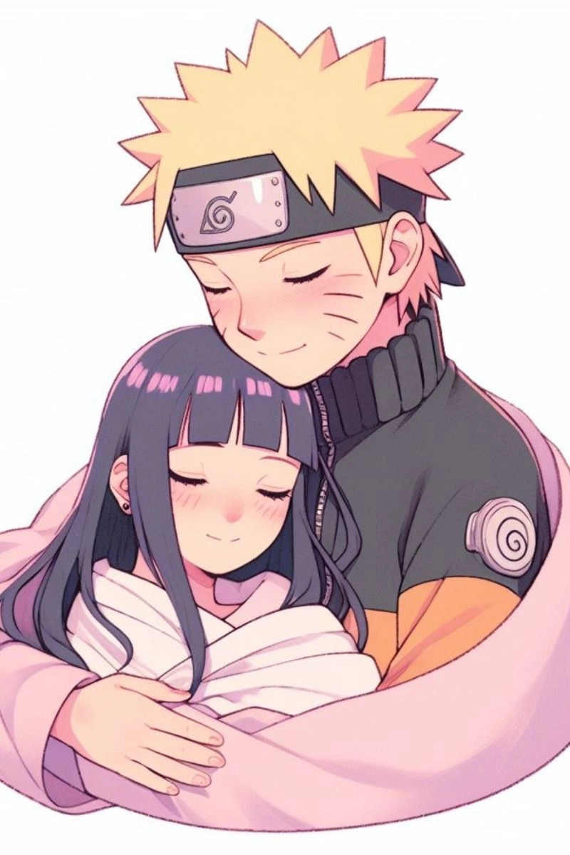 Naruto bên Hinata xinh đẹp